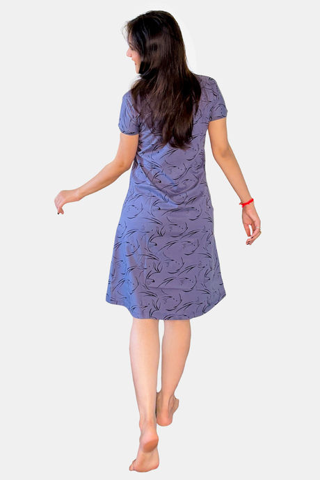 Sweetmoon Long T Shirt Nightdress - Purple — image 2